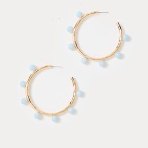 Lilly Pulitzer Wave n Sea Hoop Earrings